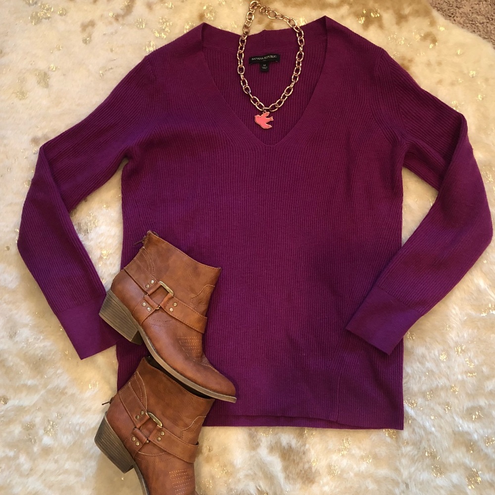 banana republic EUC knit sweater! Size M